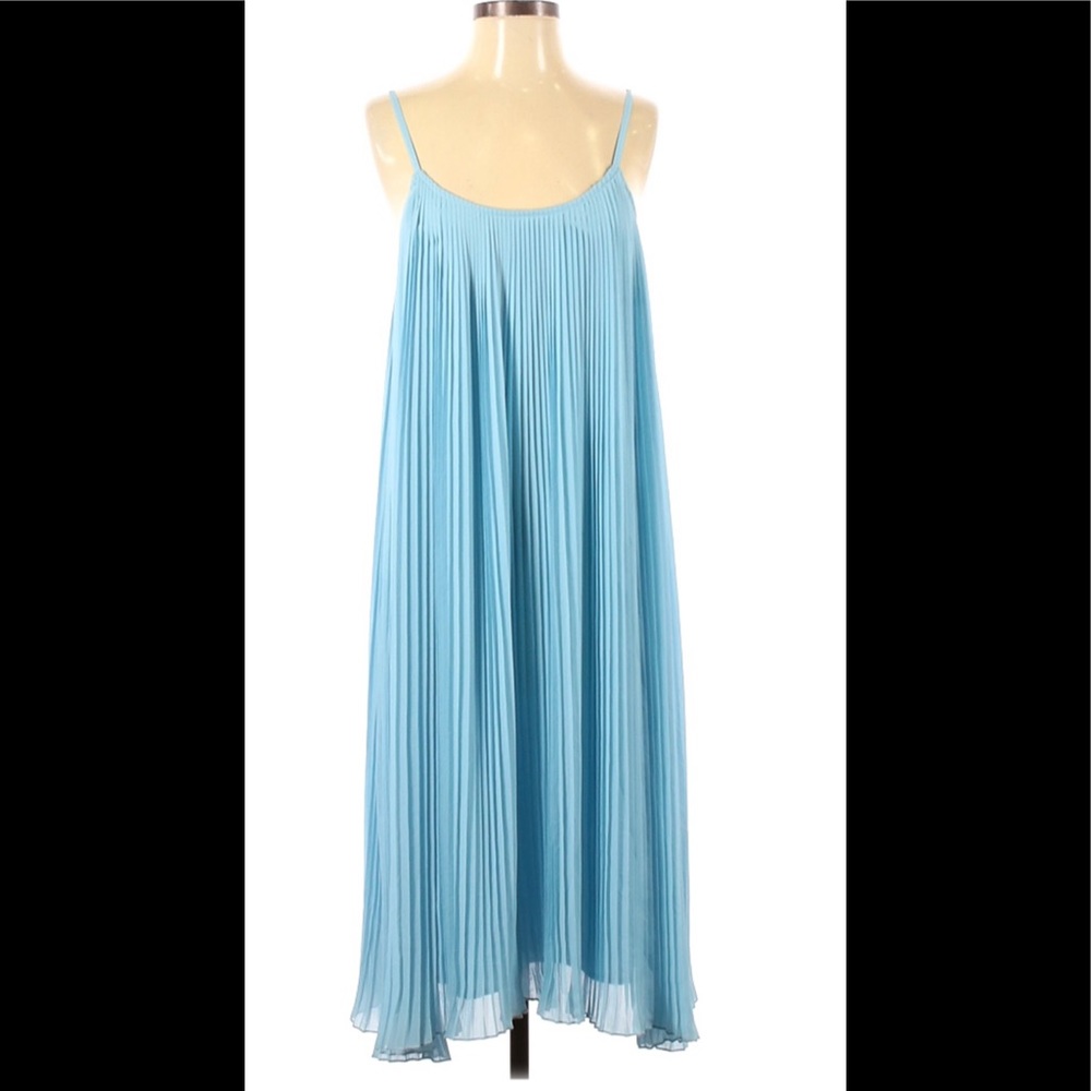 ZARA pleated casual midi dress size xs/s